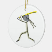Kendo Stickman Keramisch Ornament (Links)