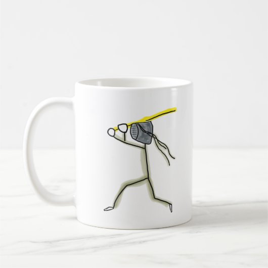 Kendo Stickman Koffiemok (Links)