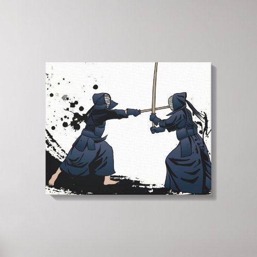 Kendo Sword Canvas Afdruk (Voorkant)