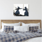Kendo Sword Canvas Afdruk (Insitu (Slaapkamer))