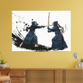 Kendo Sword Canvas Afdruk (Insitu (Woonkamer))