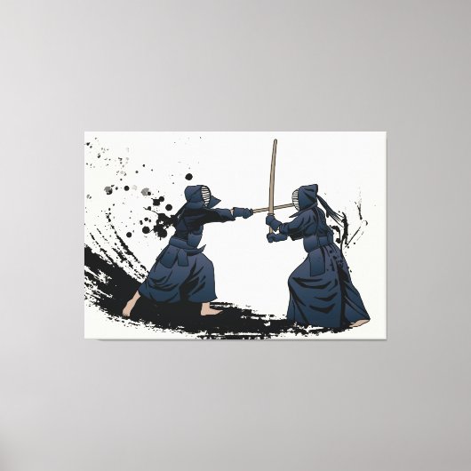 Kendo Sword Canvas Afdruk (Voorkant)