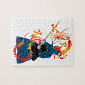 Kendo Sword sman en Fire Dragon Legpuzzel (Horizontaal)