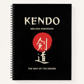 Kendo Vintage Red Black Practitioner Journal Notitieboek