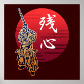 Kendo zanshin poster (Voorkant)