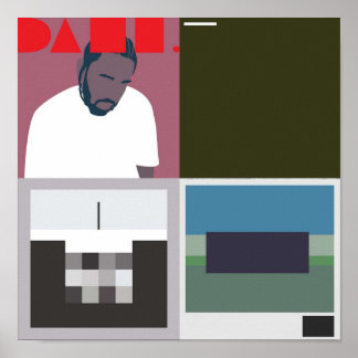kendrick-discografie minimale albumcover poster