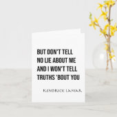 Kendrick Lamar - Euphoria (punchline) Sticker Kaart (Gele Bloem)