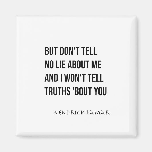 Kendrick Lamar - Euphoria (punchline) Sticker Magneet (Voorkant)