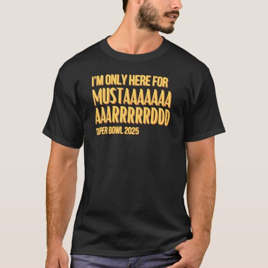 Kendrick Lamar - Mosterd - Super Bowl 2025 T-shirt (Voorkant)