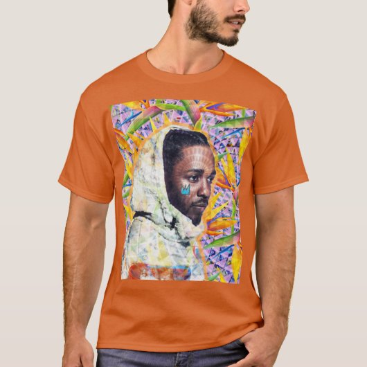Kendrick Lamar Portret cadeau T-shirt (Voorkant)