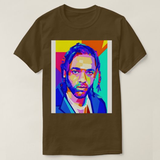 Kendrick Lamar Rapper Wpap Art T-shirt (Design voorkant)