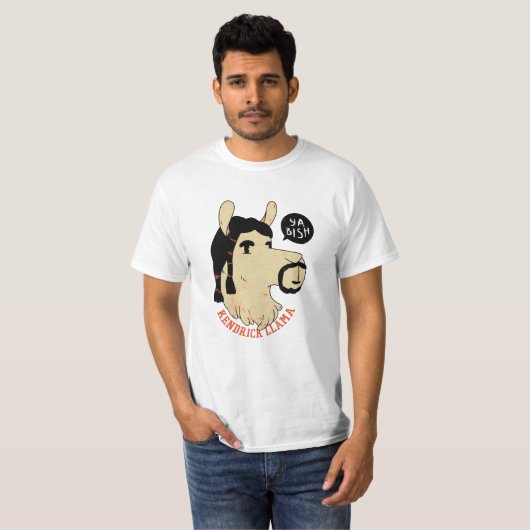 Kendrick Llama T-shirt (Voorkant volledig)