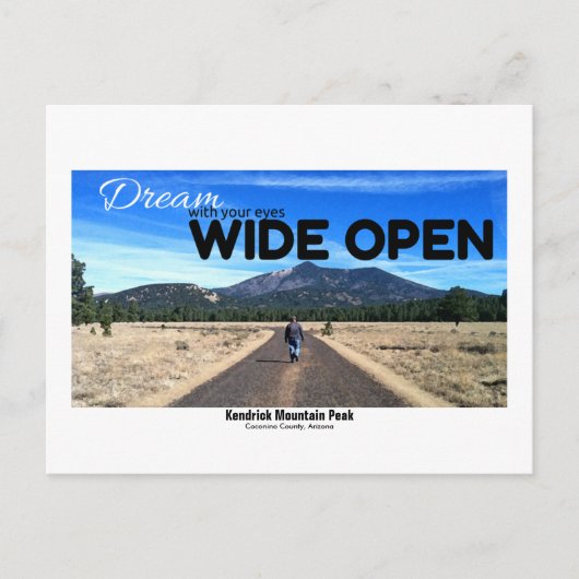 Kendrick Mountain Peak Foto Arizona Travel Briefkaart (Voorkant)