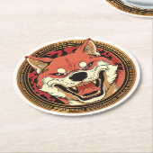 Kendu Inu 010 Ronde Kartonnen Onderzetter (Gebogen)