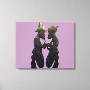 Kenia Africa Ethnic Tribal Wrapped Canvas