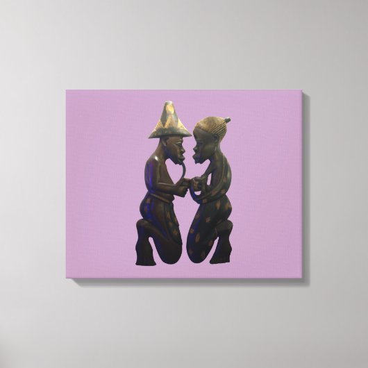 Kenia Africa Ethnic Tribal Wrapped Canvas Afdruk (Voorkant)