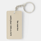 Kenia Africa Giraffes Sleutelhanger (achterkant)