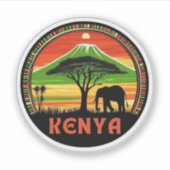 Kenia Afrika Sticker (Voorkant)