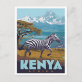 Kenia Afrika Vintage Reizen  Briefkaart (Voorkant)