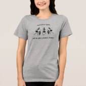 Kenia Afrikaanse kunst, drumspelers Dans Tri-Blend Shirt (Voorkant)
