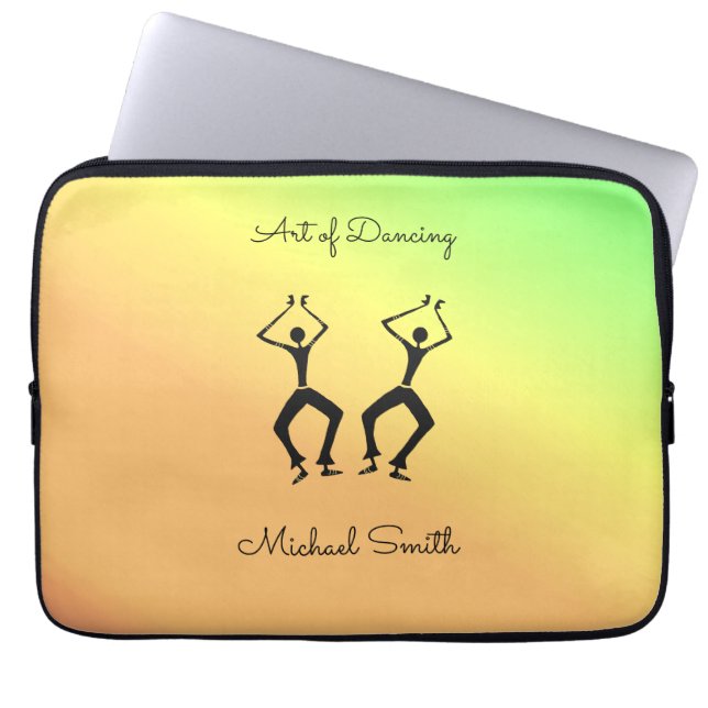 Kenia, Afrikaanse kunst, Geweldige dansers Laptop Sleeve (Voorkant)