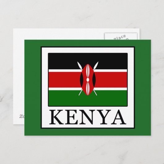 Kenia Briefkaart (Voorkant / Achterkant)