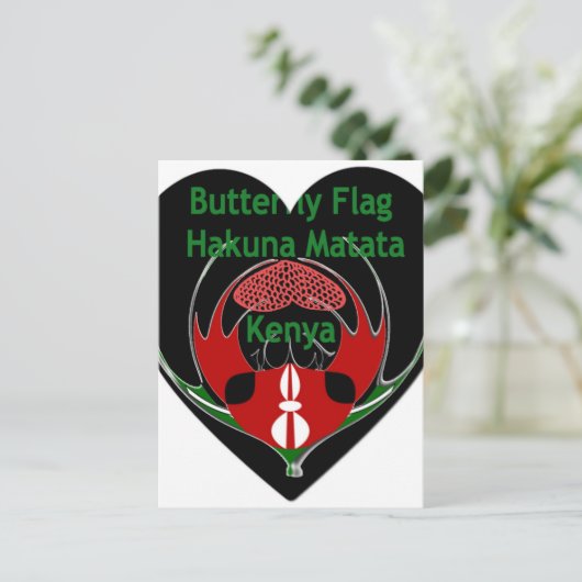 Kenia Briefkaart (Staand voorkant)