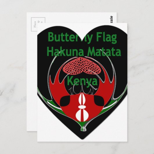 Kenia Briefkaart (Voorkant / Achterkant)