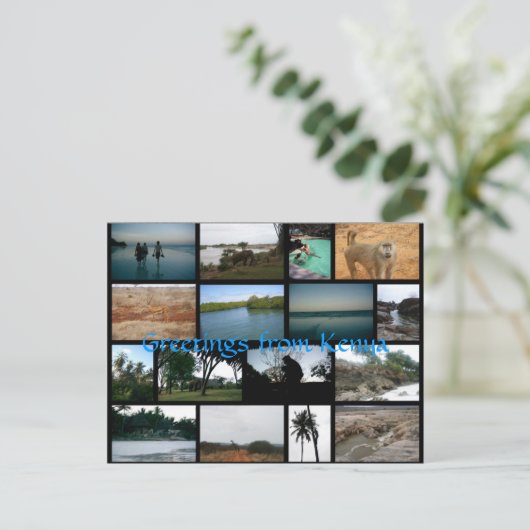 Kenia Briefkaart (Staand voorkant)
