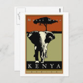 Kenia Briefkaart (Voorkant / Achterkant)