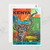 Kenia Briefkaart (Voorkant / Achterkant)