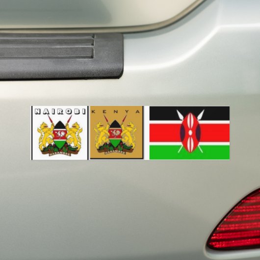 KENIA BUMPERSTICKER (Op auto)