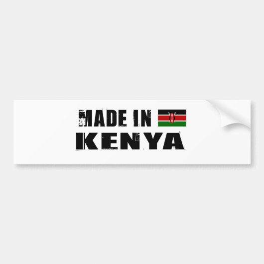 KENIA BUMPERSTICKER (Voorkant)