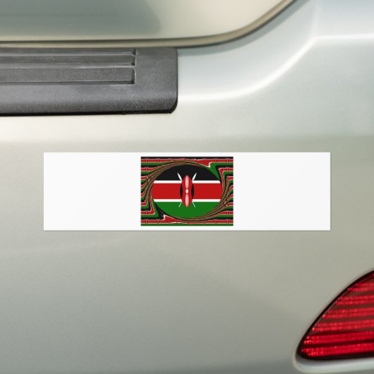 Kenia Bumpersticker (Op auto)
