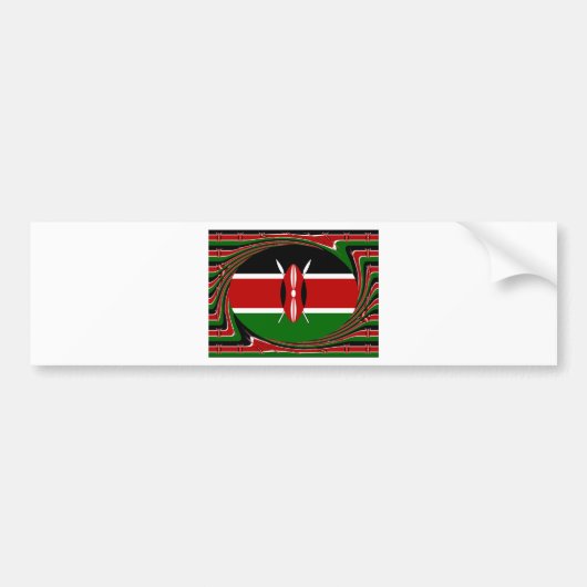 Kenia Bumpersticker (Voorkant)