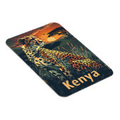 Kenia Cheeatah zonsondergang Magneet (Rechterzijde)
