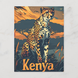 Kenia Cheetah  Briefkaart