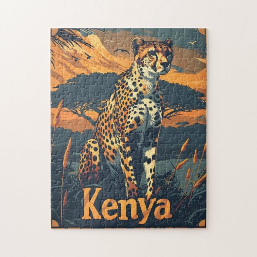 Kenia Cheetah Legpuzzel (Verticaal)