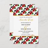 KENIA Christelijke huwelijksuitnodiging Save Date Save The Date (Voorkant / Achterkant)