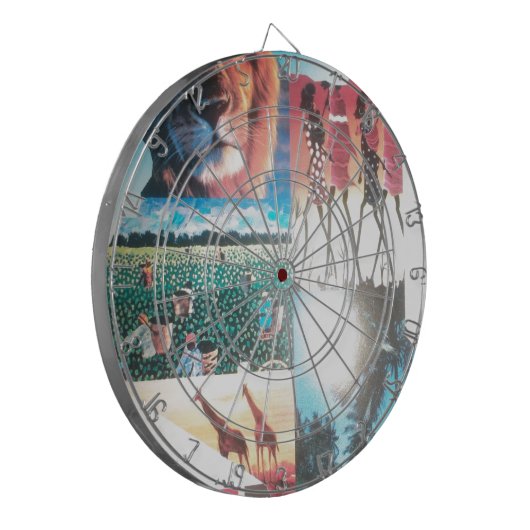 Kenia Dartbord (Voorkant Links)