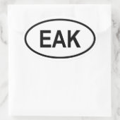 Kenia "EAK" Ovale Sticker (Tas)