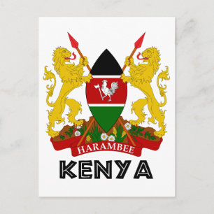 KENIA - embleem / vlag / wapen / symbool Briefkaart