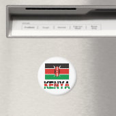 Kenia en de Keniaanse vlag Magneet (Insitu (Vaatwasser))