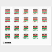 Kenia en de Keniaanse vlag Ronde Sticker (Vel)