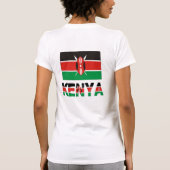Kenia en Keniaanse vlag T-shirt (Achterkant)