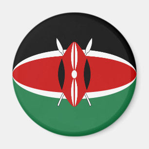 Kenia Fisheye Vlag Magneet