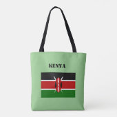 Kenia Flag Africa Tote Bag (Achterkant)