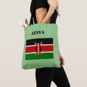 Kenia Flag Africa Tote Bag (Dichtbij)