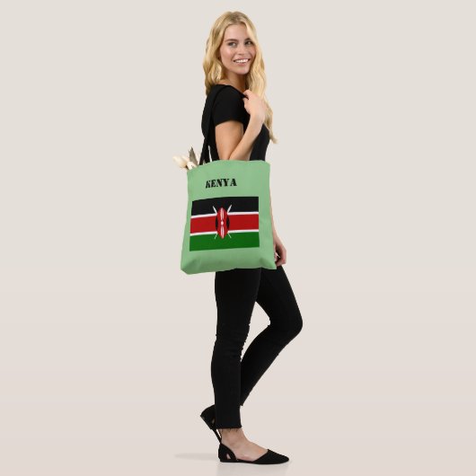 Kenia Flag Africa Tote Bag (Op model)