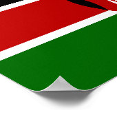 Kenia Flag , Afrika Poster (Hoek)